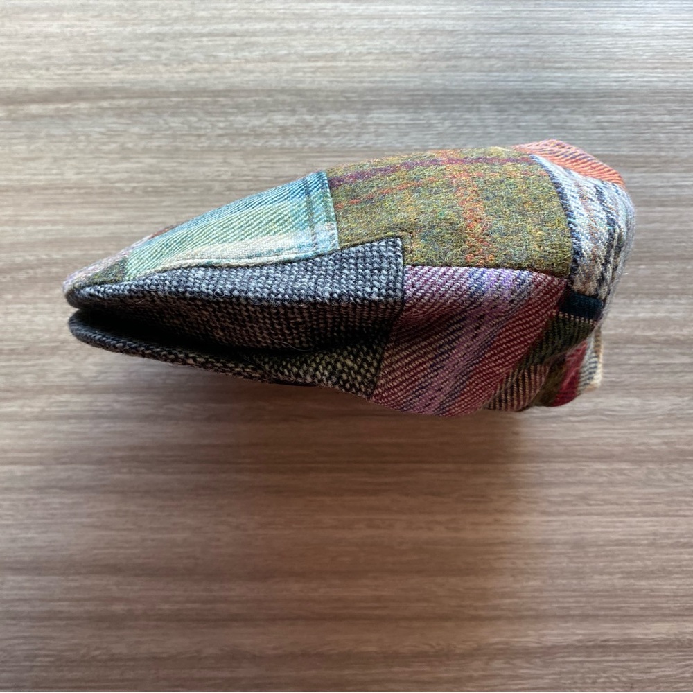 Mens patchwork wool cap